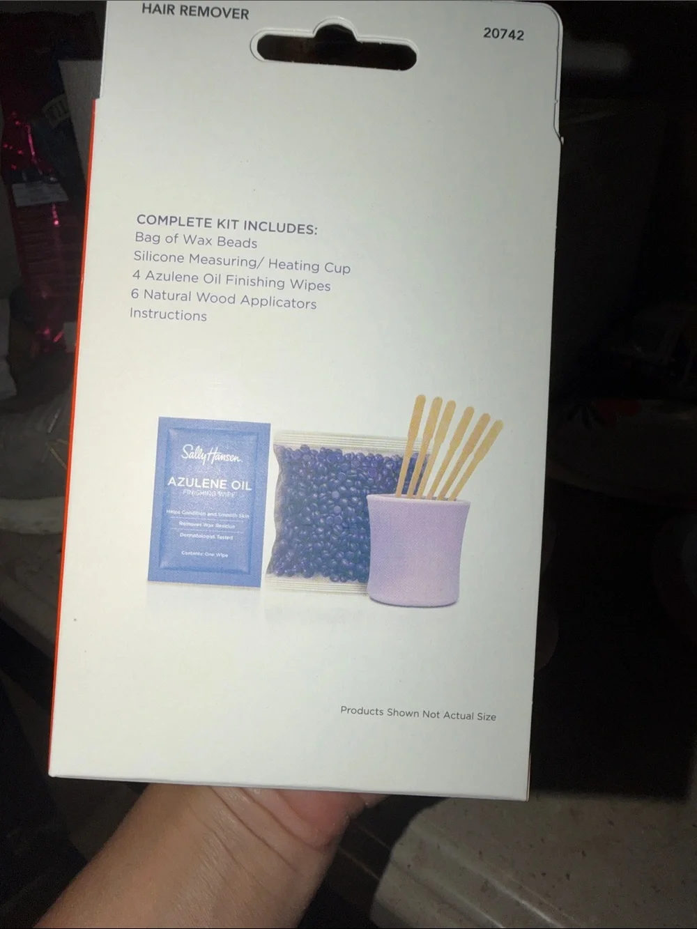 Sally Hansen Wax Your Puss Orange and White Camera Accessory tool & cream